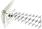Antena DVB-T 44/21-69 Tri Digit ECO - ze wzmacniaczem LNA-177