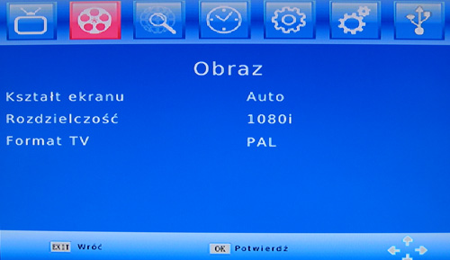 Opticum HD T50 menu