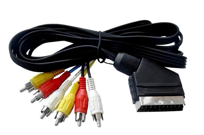 Przewód SCART-Chinch x 6 stereo