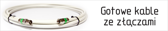 Kabel antenowy ze złączami